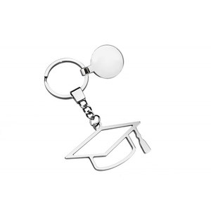 Portachiavi Personalizzato con Logo e Cappello di Laurea per Hotel e Aziende, Design Personalizzato con Cappello di Laurea - Product Image 1