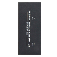 VCOM 2 in 1 Out DP KVM Switch 4K 30Hz USB2.0 Antarmuka 1.2V dengan Keyboard Mouse 2 Komputer Berbagi