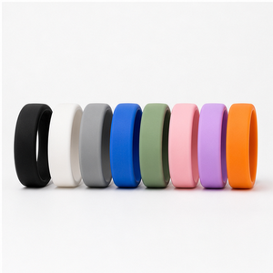ฝาครอบแหวนสีสดใส 8 ชิ้น สำหรับแหวน Oura รุ่นที่ 4 Gen 3, ชุดป้องกันซิลิโคนแบบหนา สำหรับออกกำลังกายและเล่นสนุก ใช้งานง่าย ใส่-ถอดง่าย ไซส์ S M L - Product Image 1