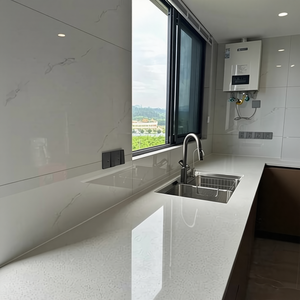 Losas de Cuarzo Modernas de Gran Formato, Duraderas e Impermeables para Pisos sin Costuras, Paneles de Pared, Diseño Interior Minimalista, Cubiertas de Mesa y Tocadores - Product Image 1