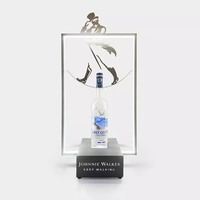 Usine du Vietnam TDP OEM ODM personnalisé acrylique carré gris oie Led bouteille de champagne Glorifier pour Bar Party