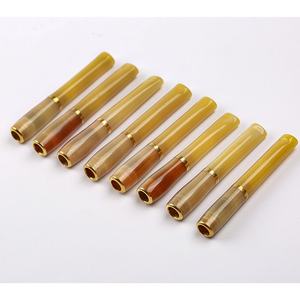 الشركة المصنعة للبيع بالجملة أنبوب قرن الثور الراتنج ذات المناظر الطبيعية الخلابة نفس سميكة ورقيقة مرشح الاستخدام المزدوج الفم المستقيم - Product Image 6