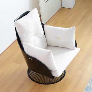 เก้าอี้พักผ่อนในร่มแบบหมุนได้ เก้าอี้นั่งเล่นหุ้มเบาะทันสมัยสำหรับห้องนั่งเล่นและห้องนอน - Product Image 5