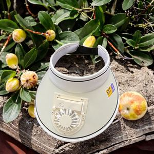 Casquette de soleil d'été Imaiwill personnalisable avec logo, visière large, dessus ouvert, chargement USB, ventilateur intégré, 100% polyester, décontractée, promotionnelle - Product Image 3