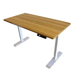 Intelligent electric adjustable height sitting standing desk lift table with stable stainless steel frame for office healthcare
