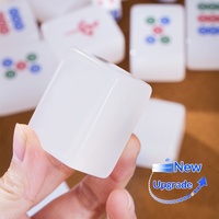 Tuiles de Mahjong en Acrylique Solide Premium, Durables et Résistantes à l'Usure, Idéales pour les Sessions de Jeu de Table à Domicile
