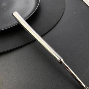 Cuillère multifonctionnelle à manche rond creux T018, en acier inoxydable 304, longue, pour soupe et service, écologique - Product Image 1