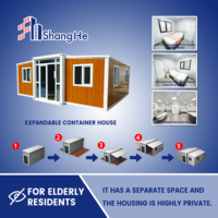 Maison avec terrasse extensible 20ft /40 à bas prix Maisons de luxe Hôtel Maisons mobiles de 3 chambres Maison en conteneur pliable pour vivre