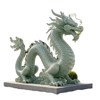 Statue de dragon chinois géant personnalisée, directement de l'usine, plusieurs finitions, sculpture en fibre de verre, imperméable, pour extérieur public