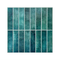 Panneau mural 3D, décoration murale DIY, carrelage pour crédence de cuisine, carrelage mural autocollant vert, carrelage mural à coller