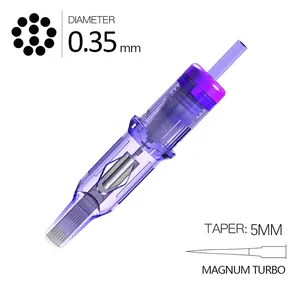 Mast Pro 0.35mm Magnum Turbo 5mm Taper Makeup Microblading Tattoo Needle Cartridges