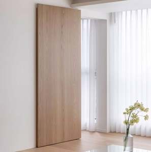 Porte coulissante minimaliste dernier cri, porte coulissante personnalisée avec rail invisible, porte coulissante intérieure avec rail caché - Product Image 2