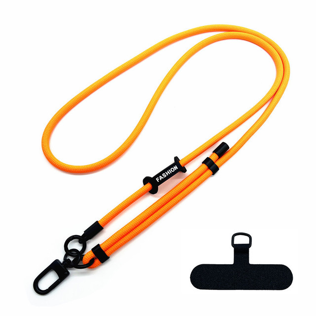Custom Color 7mm Phone Lanyard Adjustable Crossbody Neck Strap with Detachable Clip for Phone Case Outdoor