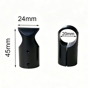 Aluminum Alloy Three-Way Tripod Tube <b>Clamp</b> <b>Right</b> <b>Angle</b> Adapter Connector for Carbon Fiber Tube 16/20/30mm - Product Image 2