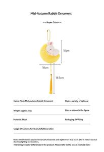 Plush Cartoon Rabbit Doll Pendant Gift for Girl's Cute Schoolbag JYSS Model Charm Car Key Handbag <b>Wallet</b> Charm for Women Gift - Product Image 6