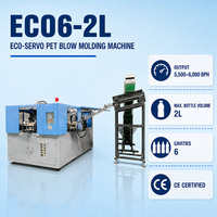 Machine de fabrication de bouteilles en plastique 6 cavités 2L Servo 6000 BPH, changement de moule en 30 min, production clé en main de boissons gazeuses
