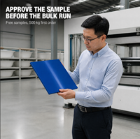 Feuille d'acrylique bleu profond en alliage pour usine de transformation sur mesure, solution de thermoformage, plaque d'acrylique écologique