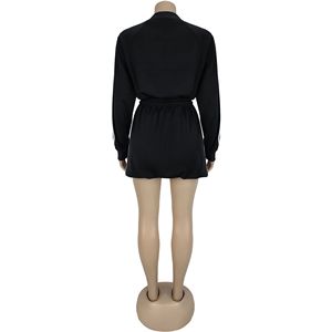 Viviblook Z314ST05 2025 mode femmes tenue nouvelle ceinture tissée veste jupe courte couleur unie deux pièces ensemble - Product Image 6