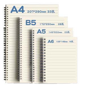 สมุดโน้ตแบบใสปกโลหะพลาสติก PP  ขนาด A4 A5 A6 B5 - Product Image 1