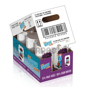 Caja de cartón corrugado personalizada para bebidas, lista para exhibición <span class=keywords><strong>en</strong></span> estantería, bandeja HSC PDQ, caja desplegable, caja de exhibición convertible - Product Image 6
