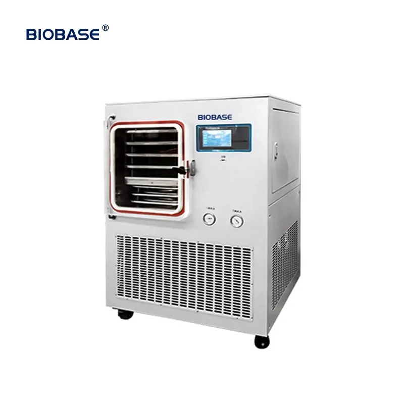 เครื่องอบแช่แข็ง Biobase ห้องปฏิบัติการหน้าจอสัมผัสสีจริงขนาด 7 นิ้วและเครื่องเป่าแช่แข็งนักบินระบายความร้อนด้วยอากาศของโรงพยาบาล