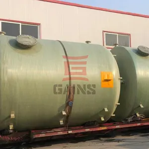 Gains Fiberglass Oil Tank Wholesaler Fiberglass Stock Tank China Horizontal GRP FRP Tank/Vessel