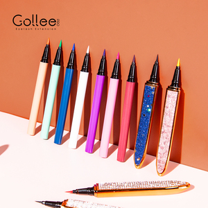 Gollee — stylo de colle à cils 2 en 1, scintillant, rose, pour <span class=keywords><strong>eye</strong></span>-<span class=keywords><strong>liner</strong></span>, sans latex, étiquette privée, pour maquillage des yeux - Product Image 1