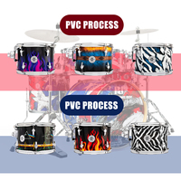Professional Drum Kit 5 Piece Acoustic Percussion Set with Durable Hardware for Stage Performance and Studio Recording