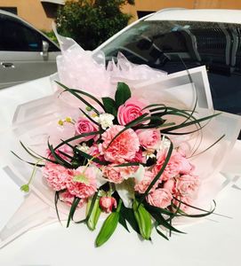Fashionable 58*58cm Plastic Waterproof Flower Wrapping <b>Paper</b> Film with Colorful Window <b>Pattern</b> Printed - Product Image 6