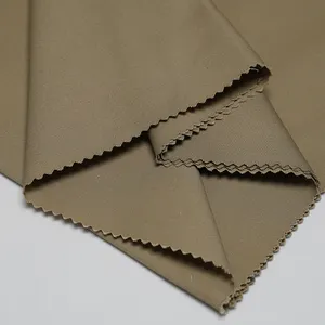 Whitening 128*60 Polyester Full Dull Yarn Woven Twill Fabric For Chef Uniform Drill Cloth DKB0002