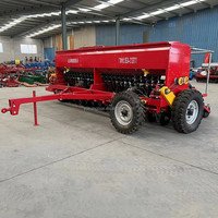 Machine de semis de graines d'herbe de luzerne de riz de blé de Traction de tracteur