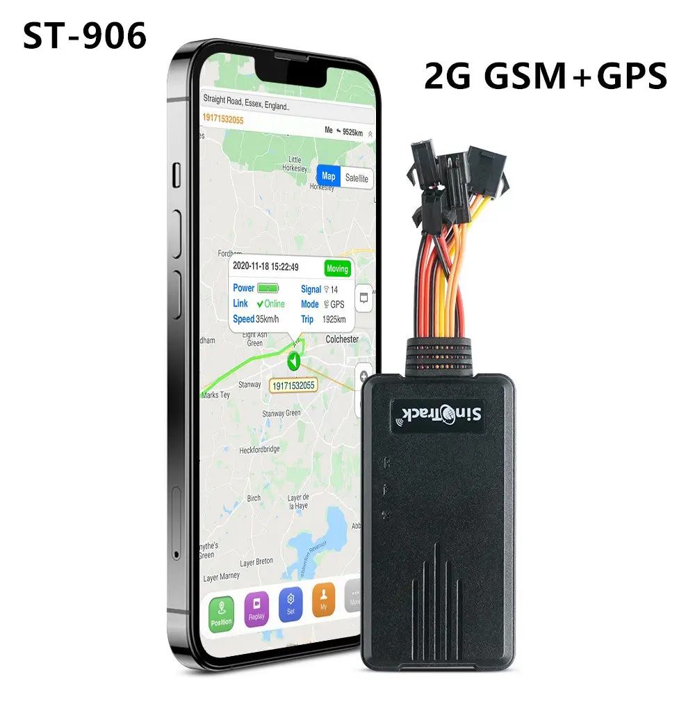 Penjualan Terbaik alat pelacak GPS 2G ST906 untuk pagar Geo Monitor suara