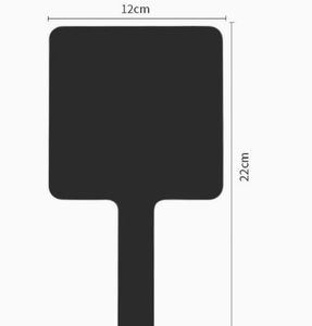 مرآة يد مخصصة 10.3 بوصة طول × 7.4 بوصة عرض، مرآة محمولة للتصفيف مع مقبض، مرآة مكياج مربعة سوداء محمولة، هدية ترويجية - Product Image 6