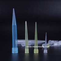 Moule d'injection plastique de haute précision pour pointes de pipette en plastique de 10 µl, 100 µl, 200 µl, 1000 µl, avec une durée de vie de 1 million de coups