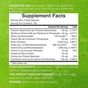 Hữu Cơ vitamin B hợp chất Máy tính bảng năng lượng tự nhiên Enhancer chứng nhận hợp chất B vitamin cấp thực phẩm - Product Image 6