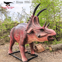 Dinosaure animatronique Triceratops pour parcs à thème, musées, expositions éducatives, attractions commerciales, installation dans les sites touristiques
