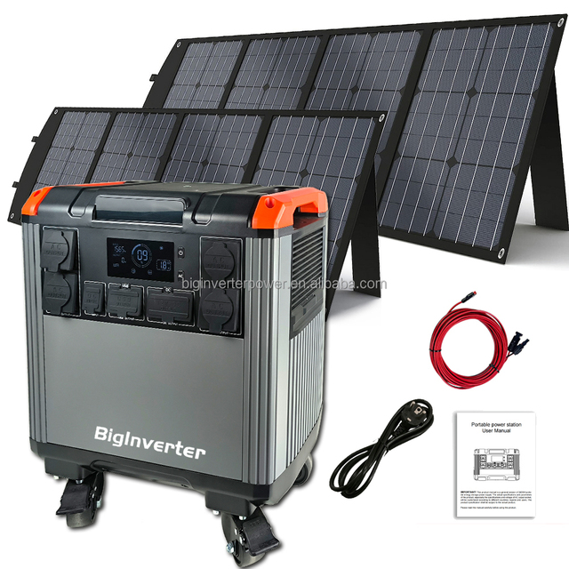 5000W Portable Power Station 5000Wh LiFePO4 Solar Generator With UPS 1200W MPPT Solar Panels 800W for Home Backup Power Supply