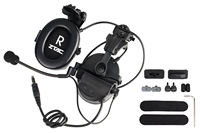 Casque tactique ZTAC C II ARC avec réduction de bruit, écouteurs filaires, amplificateur, indicateur LED, étanche IPX-6