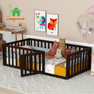 Venta caliente de madera personalizada Cuna Cama de bebé de calidad superior de madera maciza con Color negro Cama de bebé Cuna Parque infantil - Product Image 1