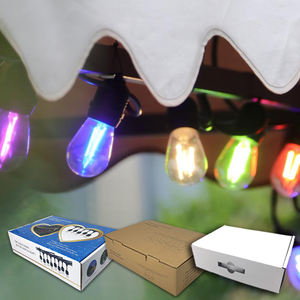 IP65 S14 <span class=keywords><strong>LED</strong></span> dize ampuller tatil bahçe veranda noel kullanımı açık edison ampul dize flamanlı lamba dize ışık 48ft - Product Image 4