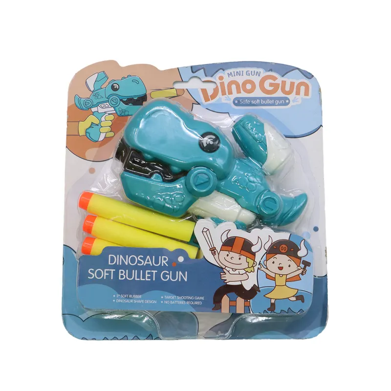 dinosaur soft bullet shooting gun fighting game safe bullet shooter gun customized toy