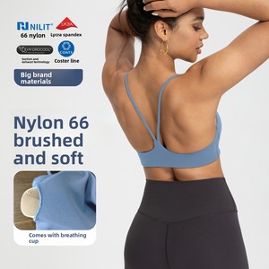 Sujetador Deportivo de Yoga para Mujer <span class=keywords><strong>Geli</strong></span>, de Alta Sujeción, en Spandex/Nylon, con Relleno en el Pecho, de Secado Rápido, Ropa Interior Deportiva, Top Deportivo - Product Image 1
