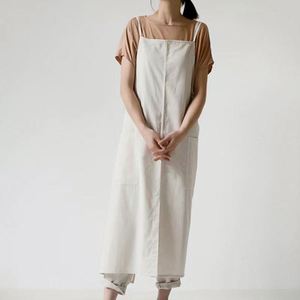 Tablier de chef sans manches 100 % coton pour femme, personnalisé, pour le ménage, style uni, haute qualité, dernier design - Product Image 3
