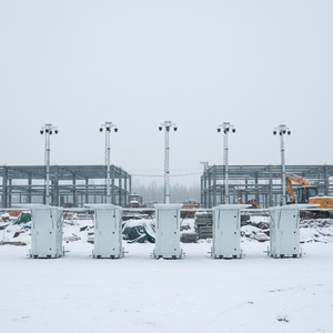 Tháp camera an ninh năng lượng mặt trời OKTOWER với tấm pin mặt trời đơn tinh thể, chống thấm nước, giám sát an ninh bãi đậu xe - Product Image 4