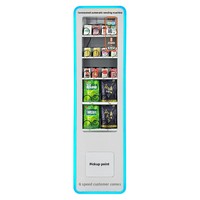 Distributeur automatique commercial intelligent : Équipement compatible avec les produits emballés en sachets, en boîtes et en conserve, fonctionnement 24h/24, paiement Alipay, compatible Android