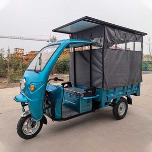 Tricycle Électrique Semi-fermé pour Passagers, Keke Électrique pour <span class=keywords><strong>le</strong></span> Transport de Marchandises et de Personnes avec Panneaux Solaires - Product Image 6