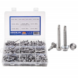 Tornillo Autoperforante de Acero Inoxidable 410 M4.8 M5.5 con Cabeza Hexagonal y Estándar DIN EDPM - Product Image 1