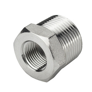 Stainless Steel 304 pipa berulir pipa fitting pipa Stainless Steel benang <span class=keywords><strong>BSPT</strong></span> peredam wanita Hex Bushings - Product Image 4
