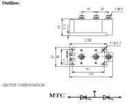 Module de thyristor amplificateur de portail 1600V