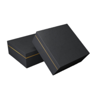 Boîtes en carton rigides, élégantes, petites et personnalisées, imperméables, avec doublure en éponge, base à couvercle amovible, pelliculage mat, emballage cadeau 2 pièces